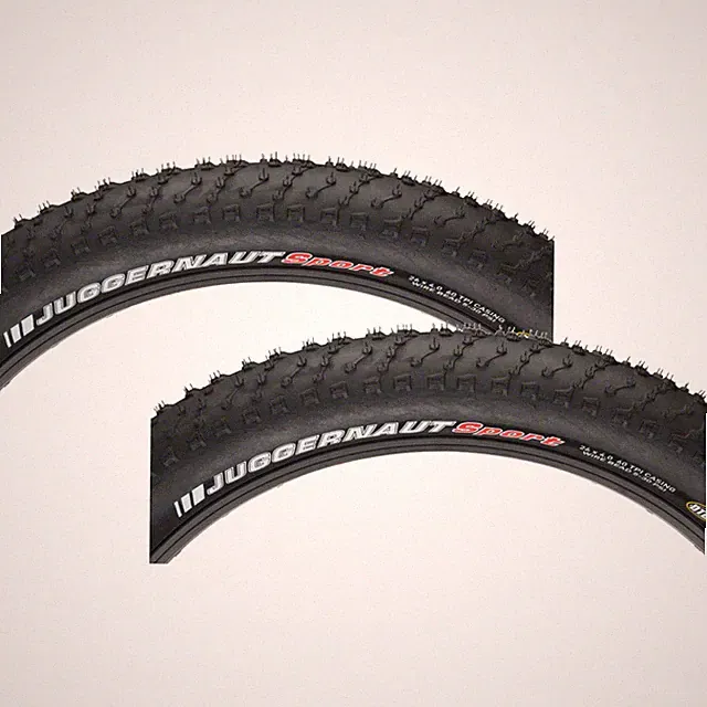 Pack of 2 Kenda Juggernaut Sport Tire 26 x 4.8 Clincher Wire Black 60tpi
